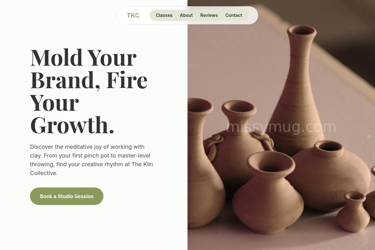 Handcrafted Pottery Ceramic Studio
